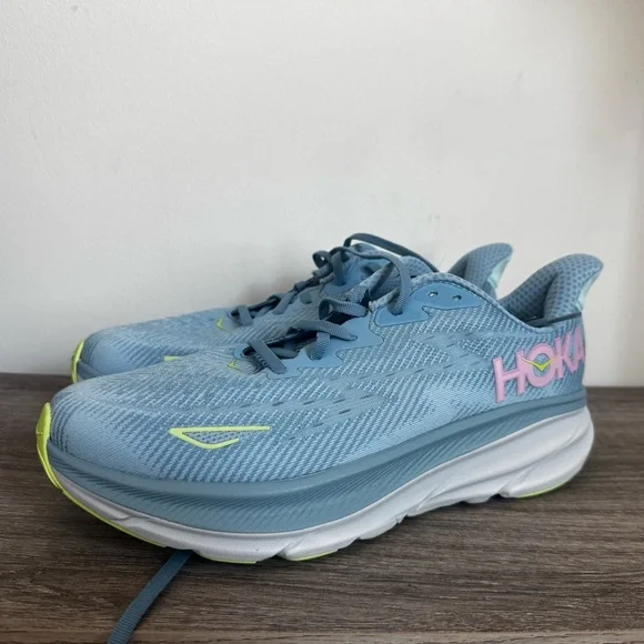 HOKA Clifton 9 Dusk Pink Twilight 1132211-DNK Women’s 10.5D Wide Running Shoe - Picture 3 of 14